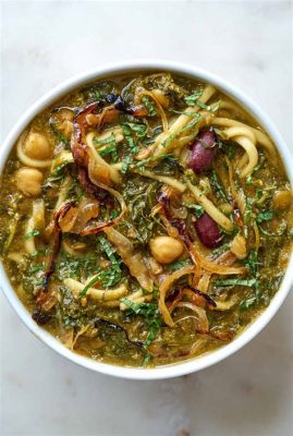 Ashe Reshteh: A Nourishing Broth Overflowing with Flavorful Herbs and Hearty Noodles!