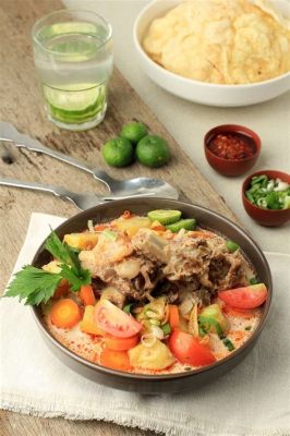  Soto Betawi - A Soul-Satisfying Fusion of Rich Coconut Milk Broth and Tenderly Spiced Beef